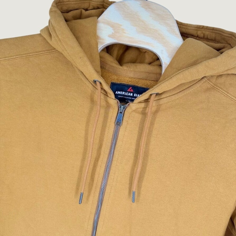 American Giant Classic Full Zip Hoodie Men XXL Cathay Spice Heavyweight READ